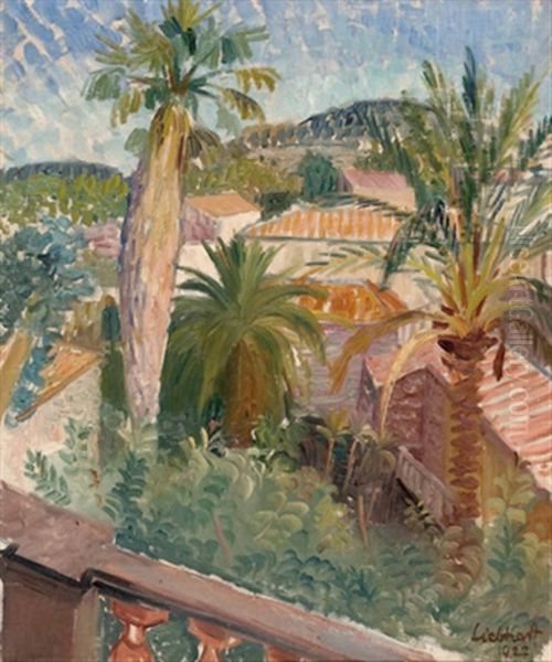 St.tropez Oil Painting by Georg Liebhart