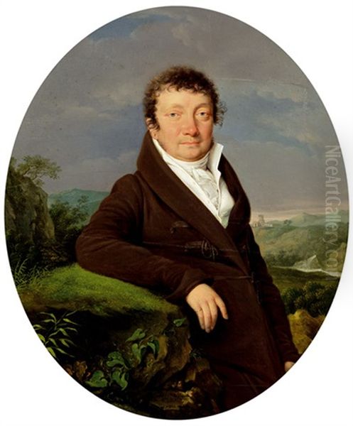 Portrat Johann Franz Ritter Von Neuberg Oil Painting by Friedrich Lieder Jr.