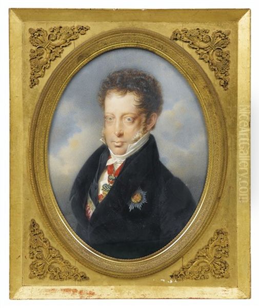 Louis, Archiduc D'autriche (1784-1864) Oil Painting by Friedrich Johann Gottlieb (Franz) Lieder