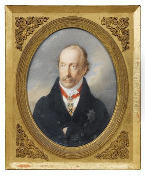 Joseph, Archiduc D'autriche, Palatin De Hongrie (1776-1847), Vers 1823 Oil Painting by Friedrich Johann Gottlieb (Franz) Lieder