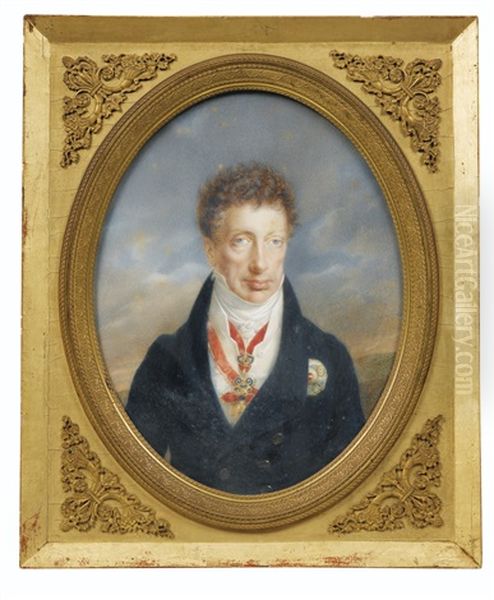 Charles, Archiduc D'autriche, Duc De Teschen (1771-1837), Vers 1823 Oil Painting by Friedrich Johann Gottlieb (Franz) Lieder