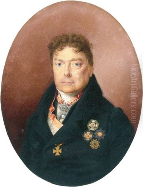 Duc Alexandre De Wurtemberg Oil Painting by Friedrich Johann Gottlieb (Franz) Lieder