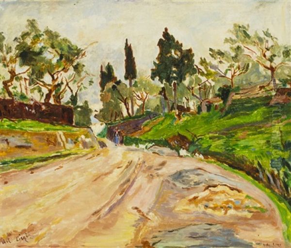 Strada Di Montelupo Oil Painting by Ulvi Liegi (Luigi Levi)