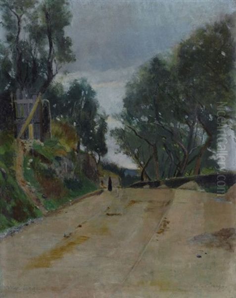 Strada Di Montelupo Oil Painting by Ulvi Liegi (Luigi Levi)