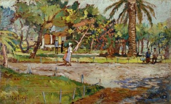 Giardini Oil Painting by Ulvi Liegi (Luigi Levi)