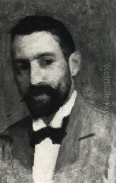 Self-portrait Oil Painting by Ulvi Liegi (Luigi Levi)