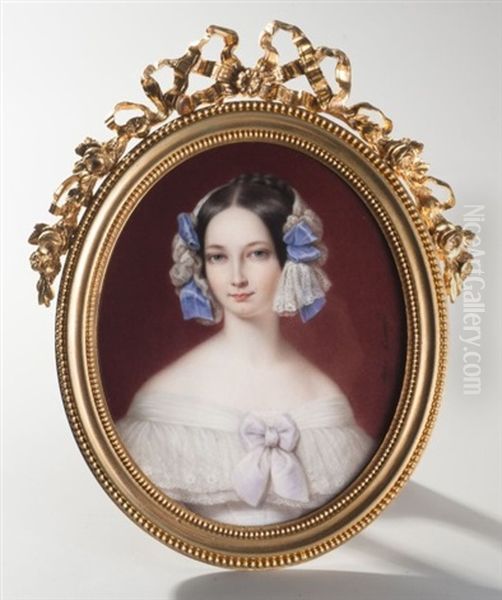 La Duchesse D'orleans Nee Princesse Helene De Mecklembourg-schwerin Oil Painting by Sophie Lienard