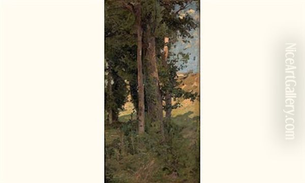 Les Grands Arbres Oil Painting by Maurice Charles-Marie Liepvre