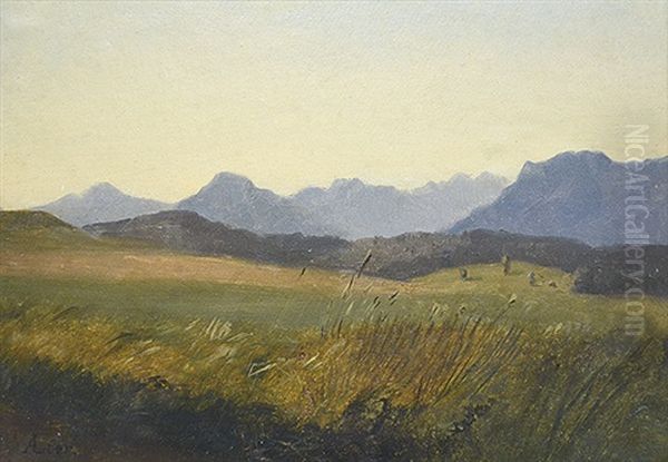 Voralpenlandschaft Oil Painting by Adolf Heinrich Lier