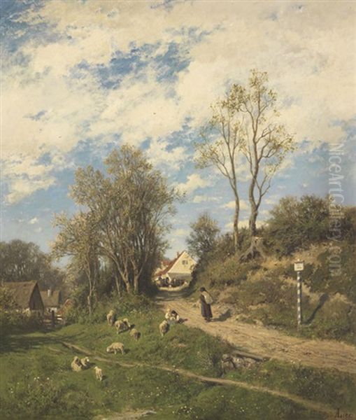 Fruhlingsmorgen by Adolf Heinrich Lier