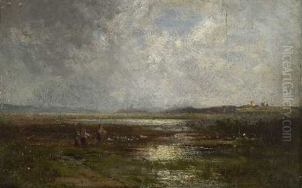 Mooslandschaft Oil Painting by Adolf Heinrich Lier