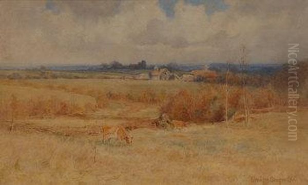 View Of The Surrey Hills From Crowborough Oil Painting by Berenger Benger