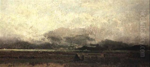 Extensive Landscape Oil Painting by Adolf Heinrich Lier