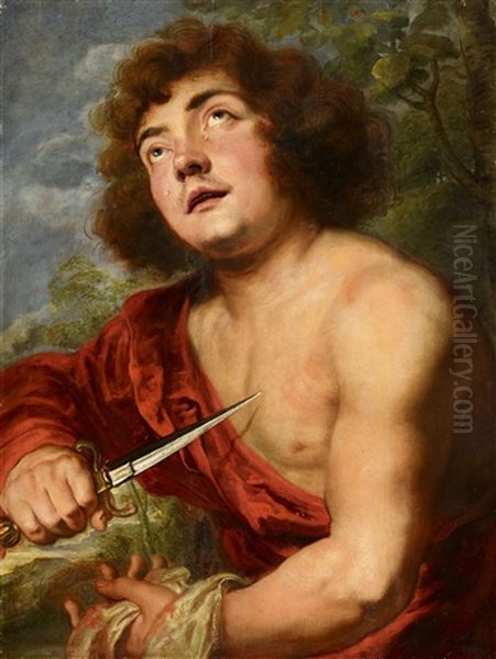 Der Tod Des Pyramus Oil Painting by Jan Andreas Lievens the Younger