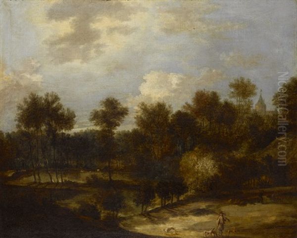 Waldige Landschaft Mit Jager Oil Painting by Jan Andreas Lievens the Younger