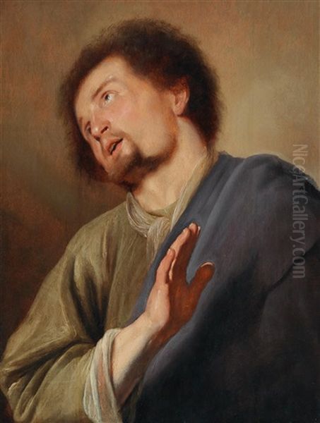 The Apostle Saint Thomas Oil Painting by Jan Lievens