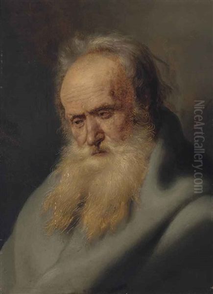 Tronie Of An Old Man Oil Painting by Jan Lievens