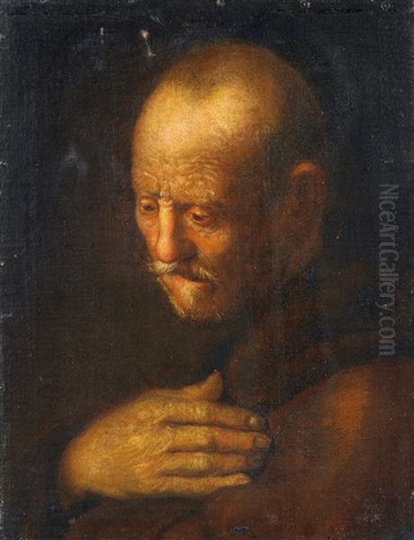 Studie Eines Prophetenkopfes Oil Painting by Jan Lievens