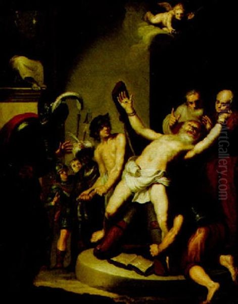 The Crucifixion Of Saint Peter Oil Painting by Jan Lievens