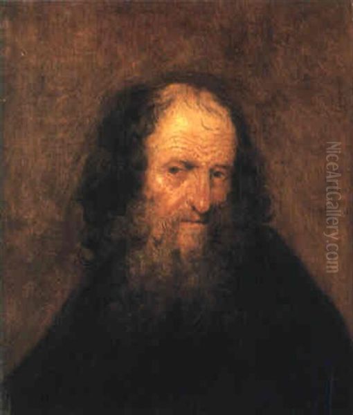 Bearded Man Oil Painting by Jan Lievens