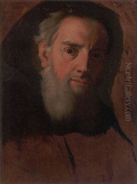 Portrait Of A Monk Oil Painting by Cesare Ligari