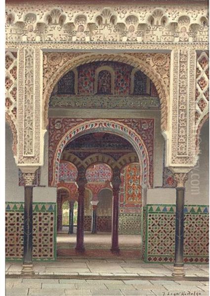 The Alcazar Palace, Seville Oil Painting by Fernando Liger Hidalgo