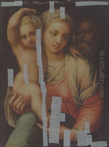 The Holy Family Oil Painting by Pirro Ligorrio