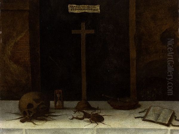 Memento Mori Oil Painting by Bartolommeo Ligozzi