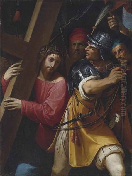 Christ Carrying The Cross by Jacopo Ligozzi