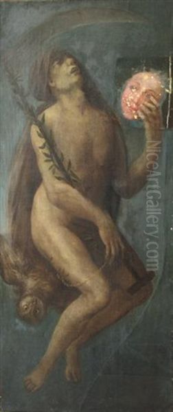 Allegorie De La Mort Voilant La Vie Oil Painting by Jacopo Ligozzi