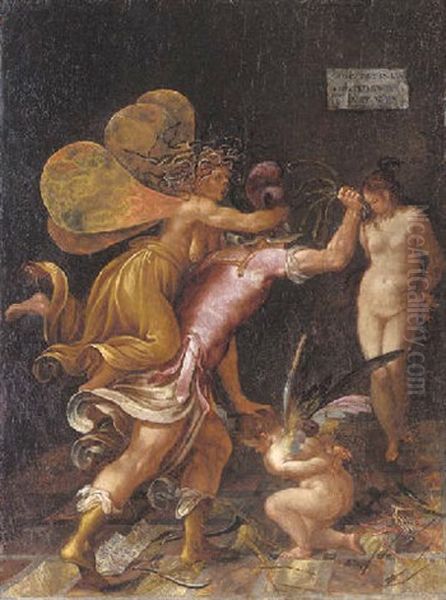 The Punishment Of Cupid Oil Painting by Jacopo Ligozzi