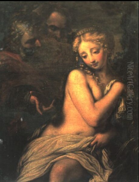 Susanna Und Die Beiden Alten Oil Painting by Jacopo Ligozzi