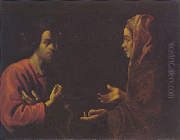 Noli Me Tangere Oil Painting by Andrea Lilio