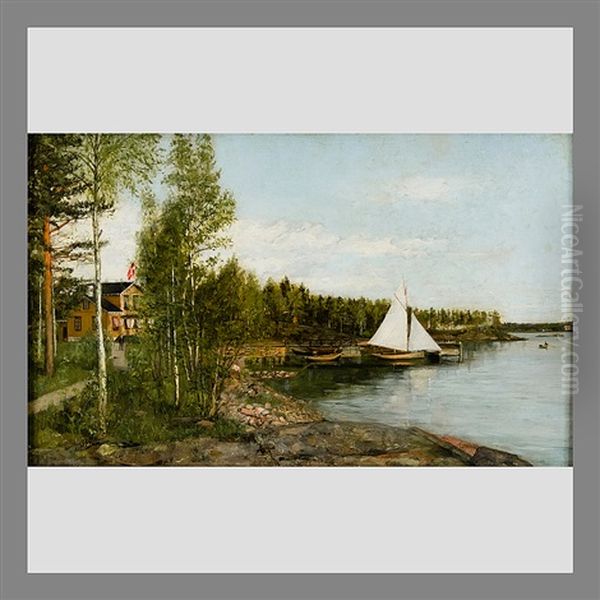 From The Archipelago Oil Painting by Arvid Liljelund