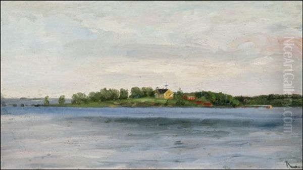 Saaristolaistila Oil Painting by Arvid Liljelund