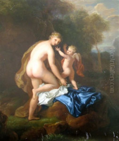 Venus And Cupid Oil Painting by Hendrik van Limborch