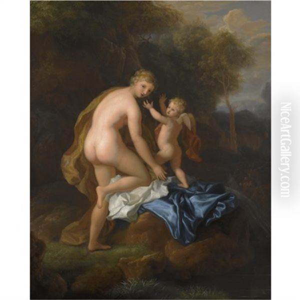 Venus And Cupid Oil Painting by Hendrik van Limborch