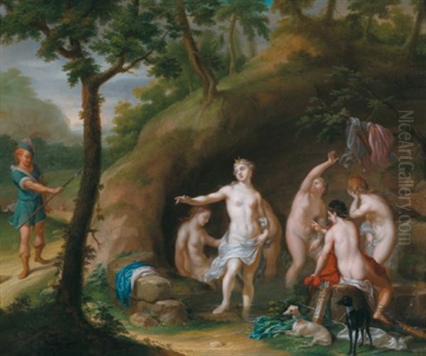 Diana Und Actaeon Oil Painting by Hendrik van Limborch