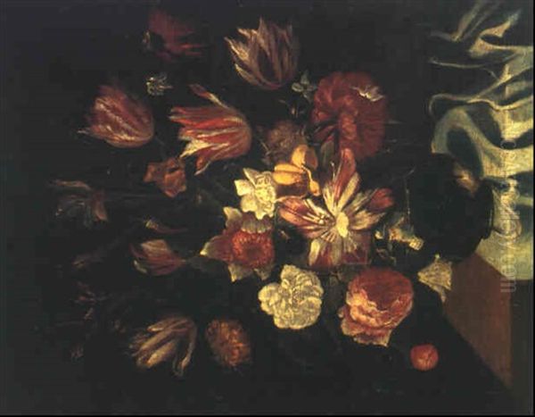 Blumenstilleben Oil Painting by Jacques Linard