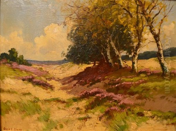 Landscape Oil Painting by Ossip Leonovitch Linde