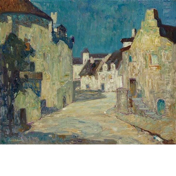 The Village Road Oil Painting by Ossip Leonovitch Linde