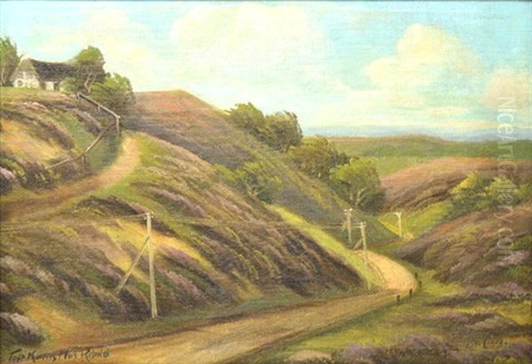 Summer Landscape Oil Painting by Ossip Leonovitch Linde