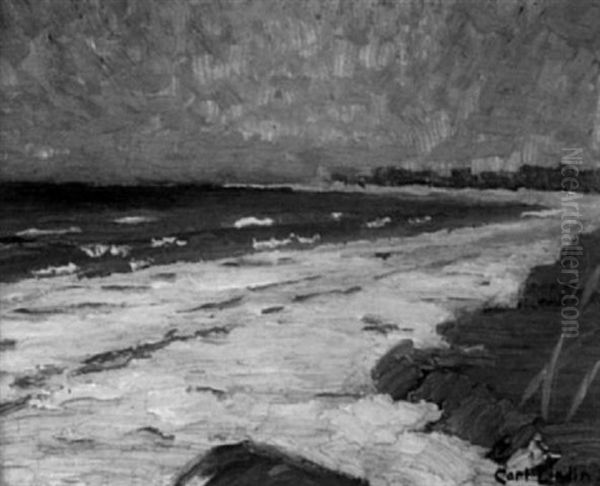 Nantucket Beach Oil Painting by Carl T. Linden