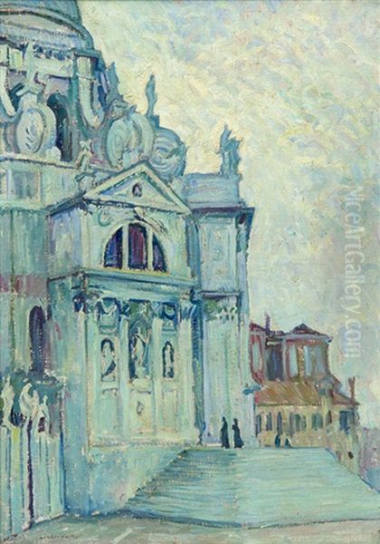 Santa Maria Della Salute Oil Painting by Heinrich Linde-Walther