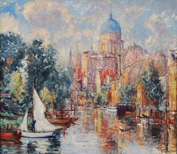 Potsdam Oil Painting by Heinrich Linde-Walther