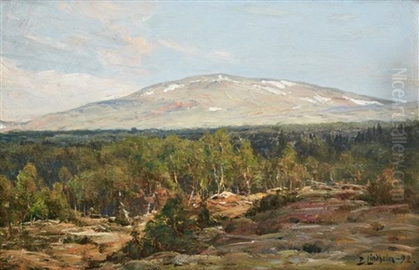 Storfjeldet Oil Painting by Berndt Adolf Lindholm