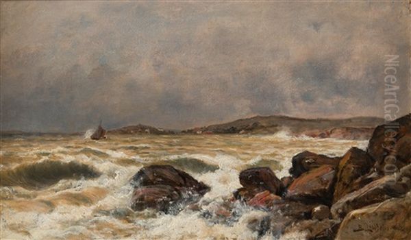 Surges Oil Painting by Berndt Adolf Lindholm