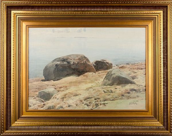 Stones Oil Painting by Berndt Adolf Lindholm