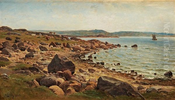 From Saro Vasterskog Oil Painting by Berndt Adolf Lindholm