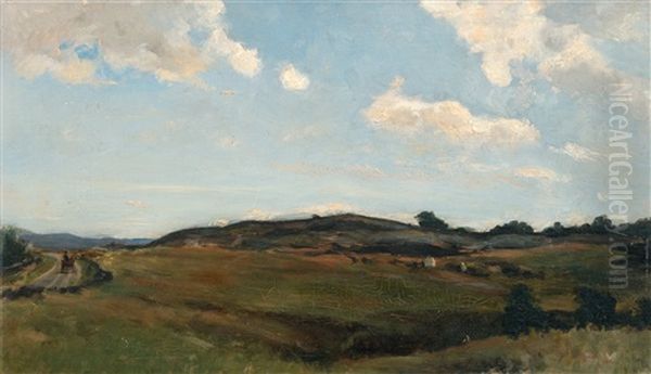 Summer Clouds Oil Painting by Berndt Adolf Lindholm